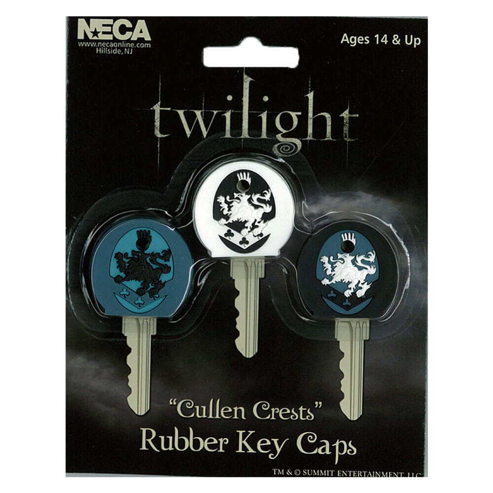 Twilight Rubber Key Cap Cullen Crest 3 Pk