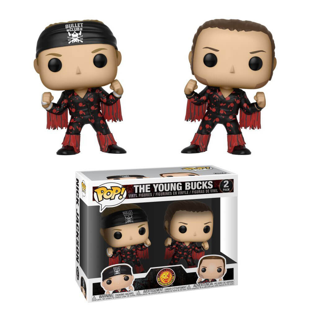 Bullet Club Young Bucks Pop! Vinyl 2 Pk