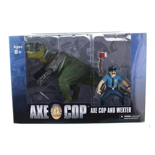 Axe Cop 4" Wexter & Axe Cop Action Figure Box Set