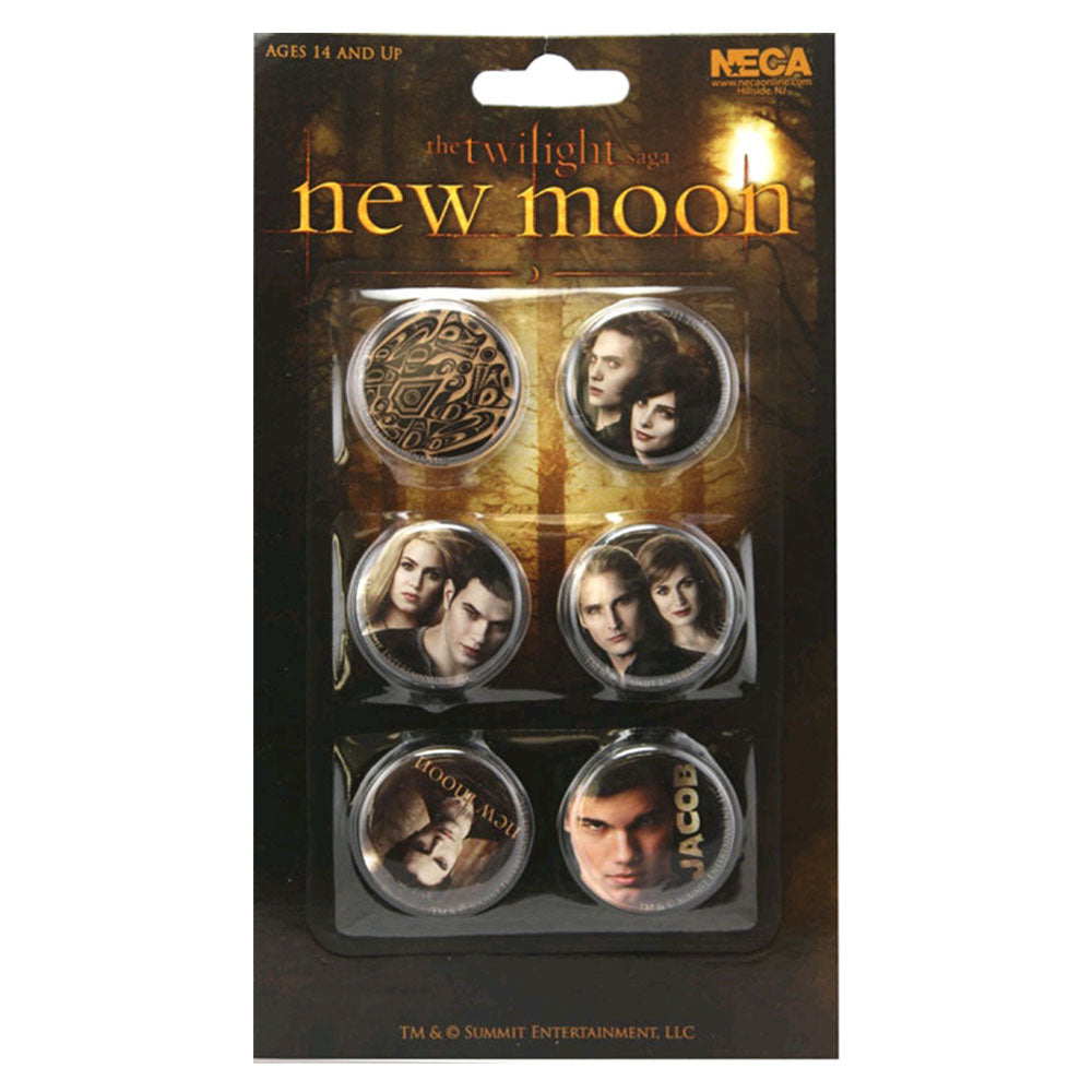 The Twilight Saga New Moon Pin Set of 6 Jacob & the Cullens