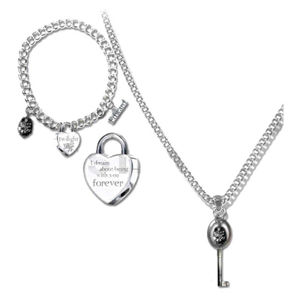 Twilight Jewellery Heart & Key Necklace/Bracelet
