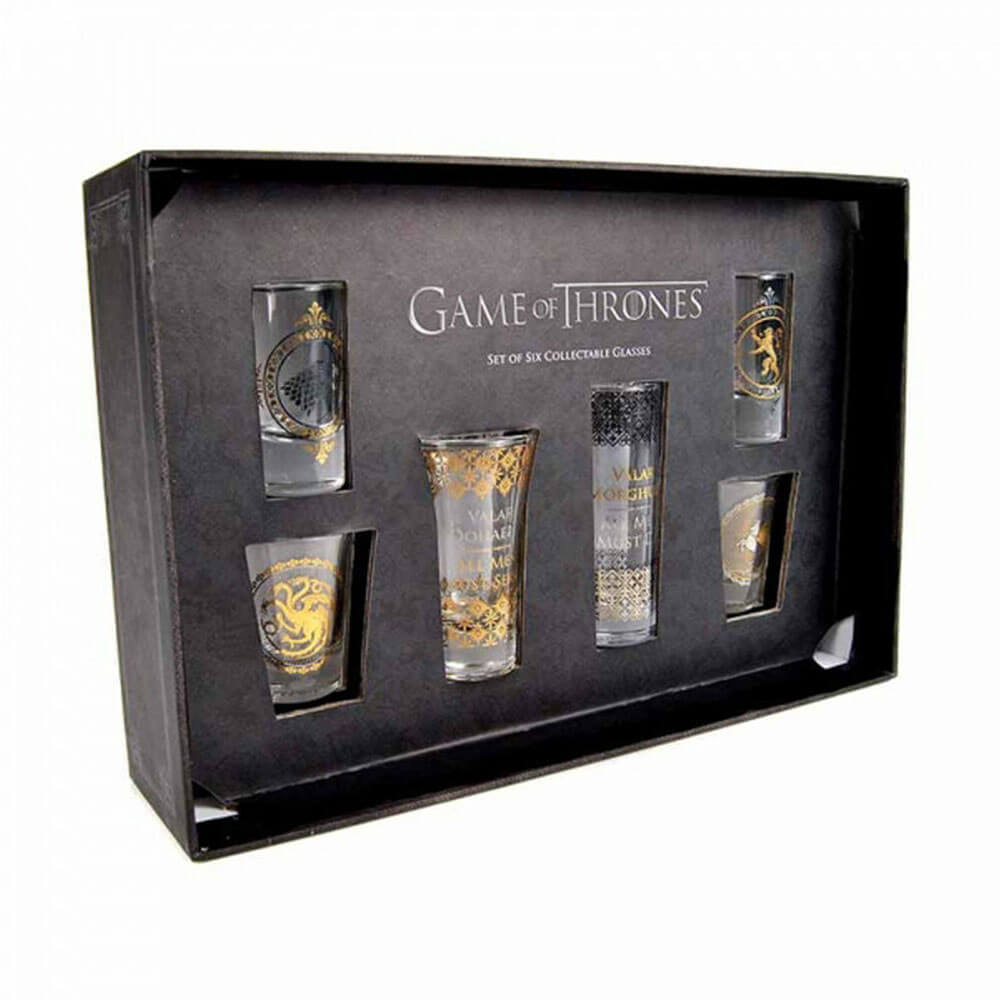 Game of Thrones Black & Gold Premium Glass Set