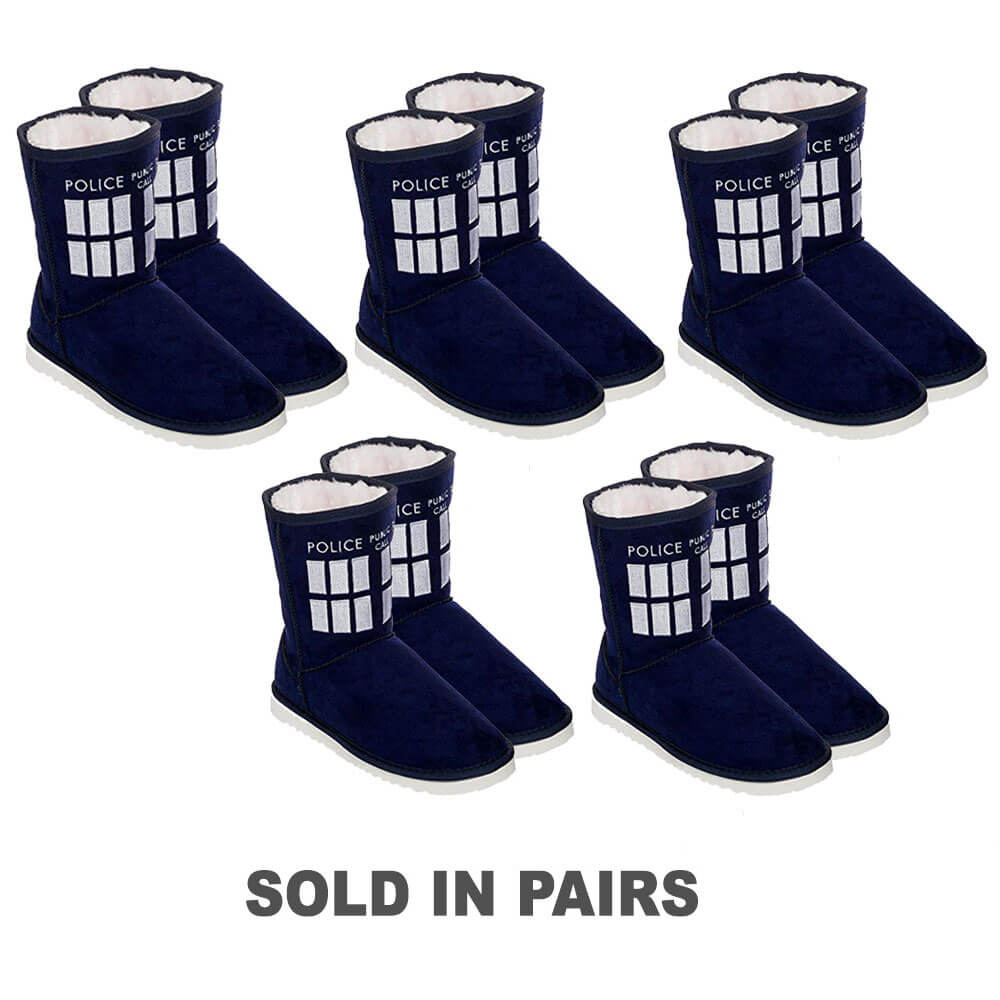 Doctor Who TARDIS Boot Slipper Ladies