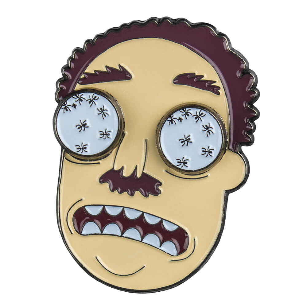 Rick and Morty Ants-in-my-Eyes Johnson Spinning Enamel Pin