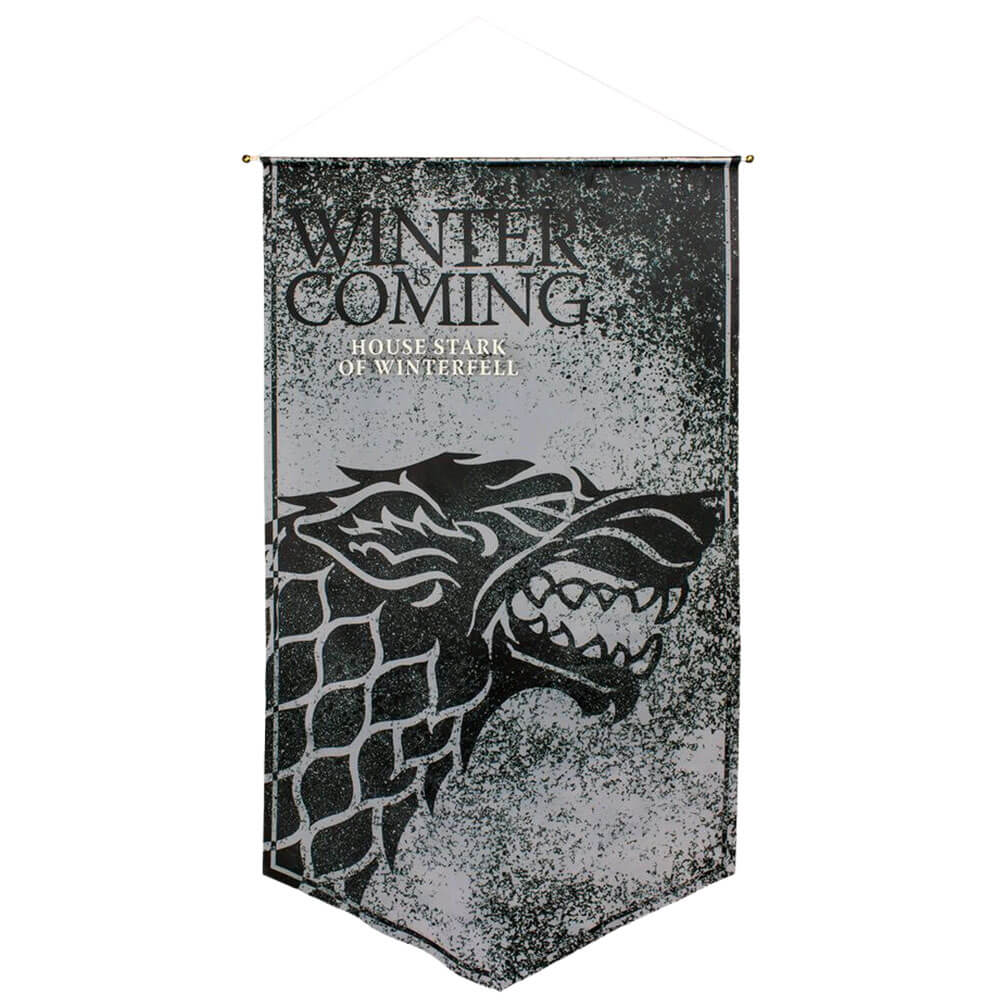Game of Thrones Stark of Winterfell Satin Banner