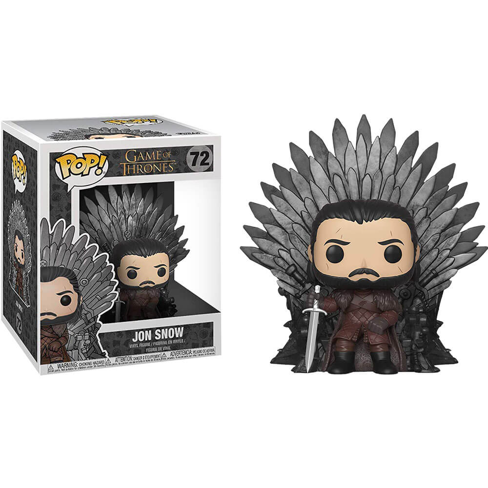 Game of Thrones Jon Snow on Iron Throne Pop! Deluxe