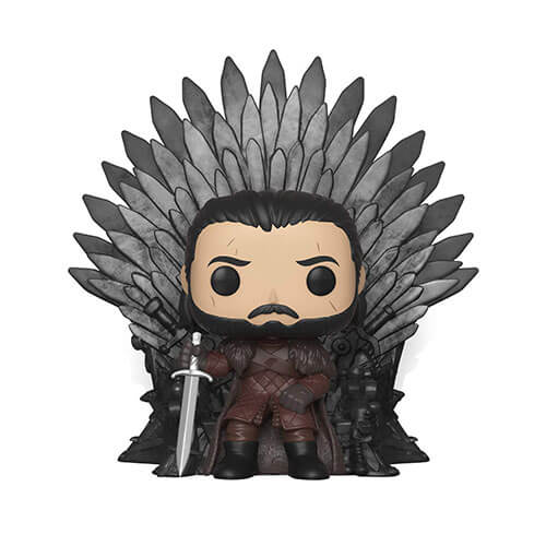 Game of Thrones Jon Snow on Iron Throne Pop! Deluxe