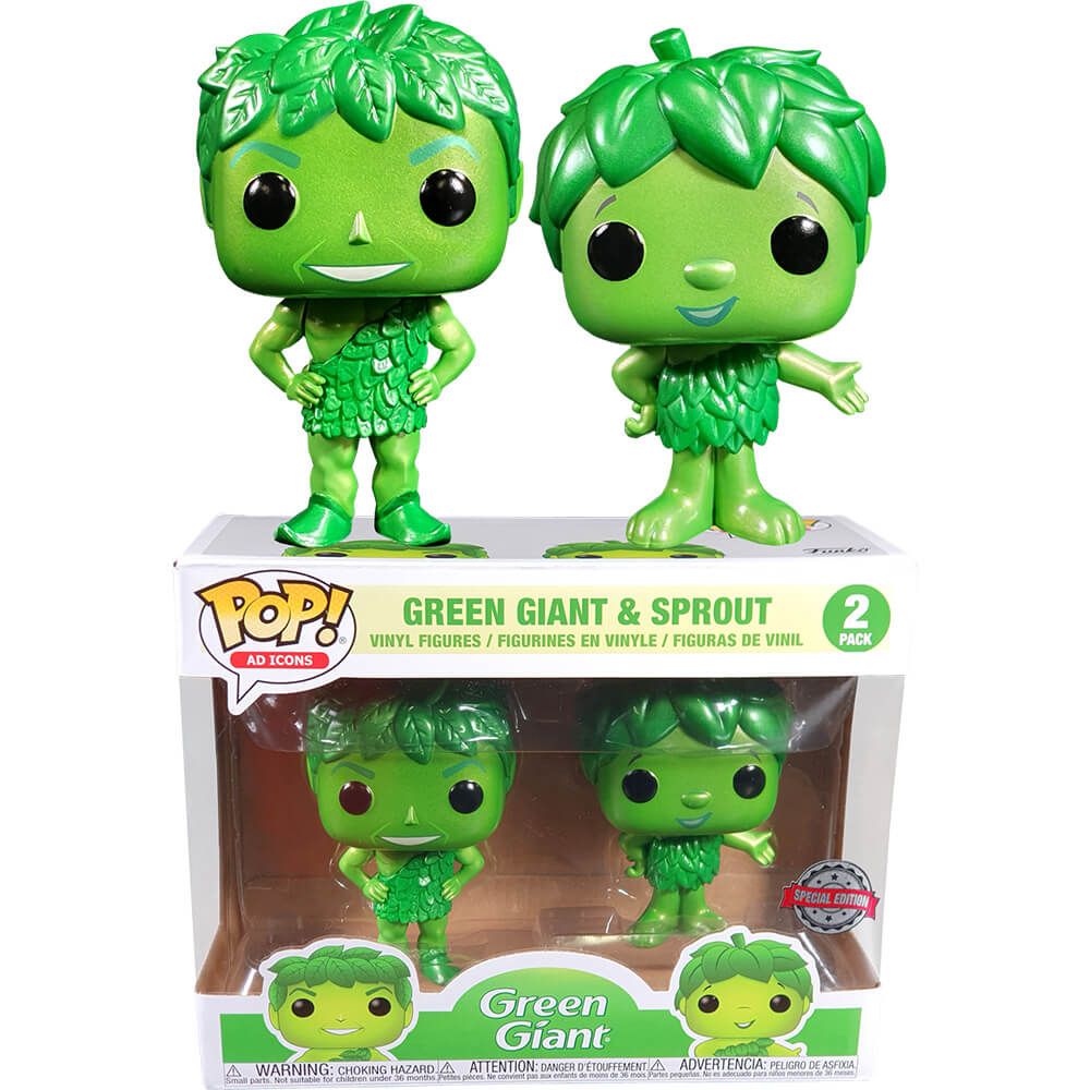 Ad Icons Green Giant & Sprout Metallic US Excl Pop! 2-Pk