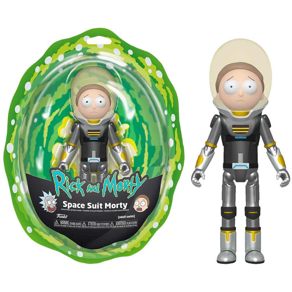 Rick and Morty Space Suit Morty Metallic Action Figure