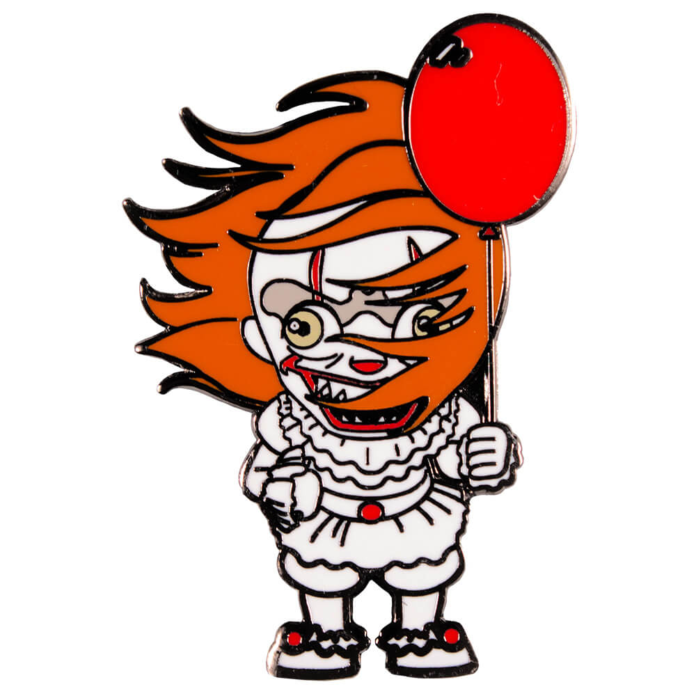 It (2017) Pennywise Sweeping Hair Chibi Enamel Pin