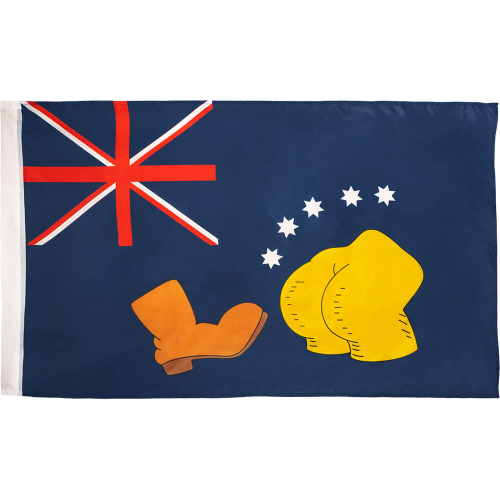 The Simpsons Bart vs Australia Replica Flag