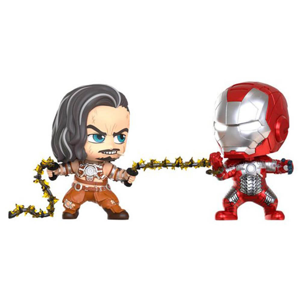 Iron Man 2 Whiplash and Iron Man Mark V Cosbaby Set