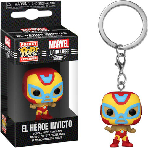 Iron Man Luchadore Pocket Pop! Keychain