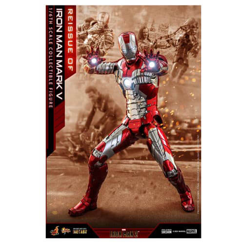 Iron Man 2 Mark V Diecast 1:6 Scale 12" Action Figure
