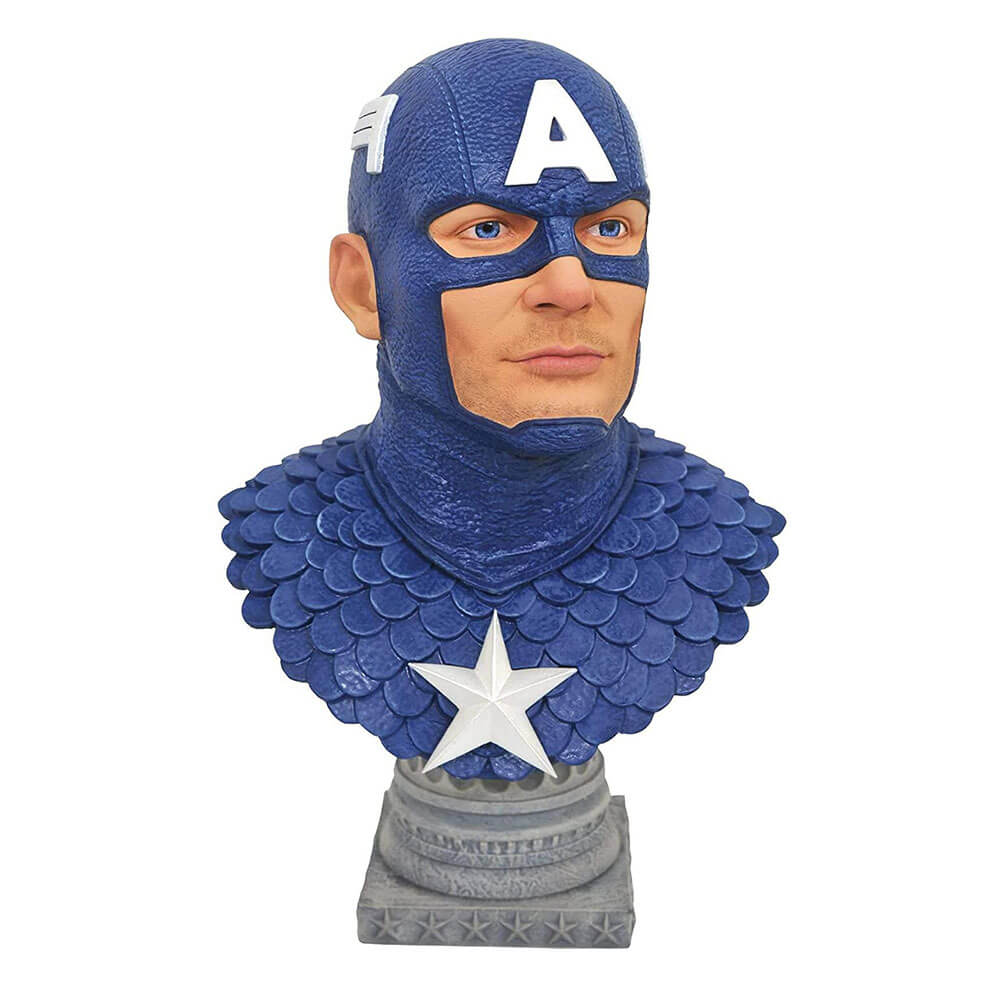 Captain America Legends in 3D 1:2 Scale Bust