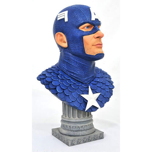Captain America Legends in 3D 1:2 Scale Bust
