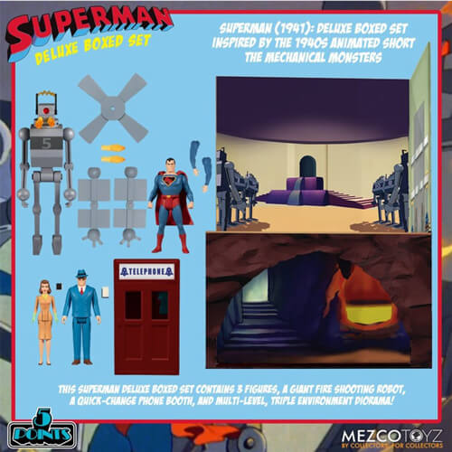 Superman Mech Monsters 5 Points Action Figure Deluxe Box Set