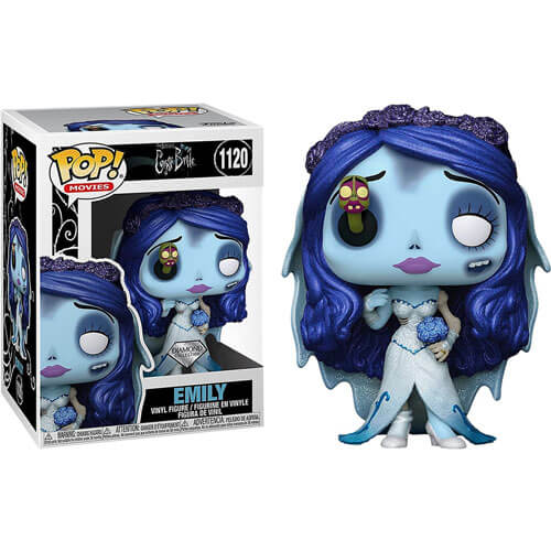 Corpse Bride Emily with Worm US Diamond Glitter Pop! Vinyl