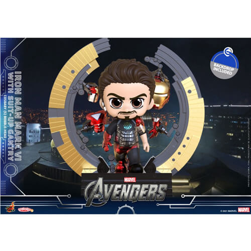 Avengers Movie Iron Man Mark IV with Gantry Cosbaby