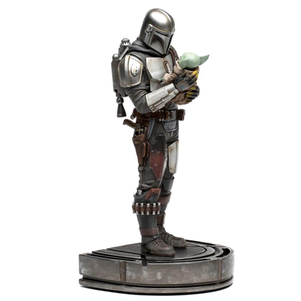 The Mandalorian Mandalorian and Grogu 1:10 Scale Statue