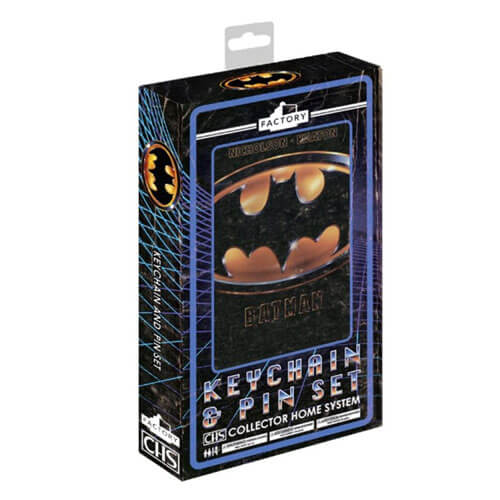 Batman (1989) CHS Keychain & Pin Set