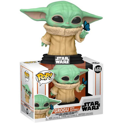 The Mandalorian Grogu with Butterfly US Exclusive Pop! Vinyl