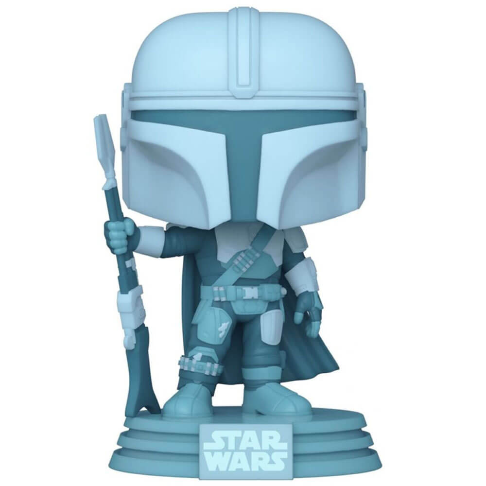 Star Wars Mandalorian Hologram Glow US Exclusive Pop! Vinyl