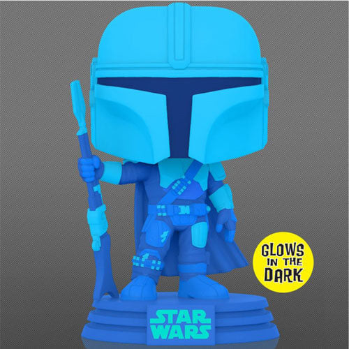 Star Wars Mandalorian Hologram Glow US Exclusive Pop! Vinyl