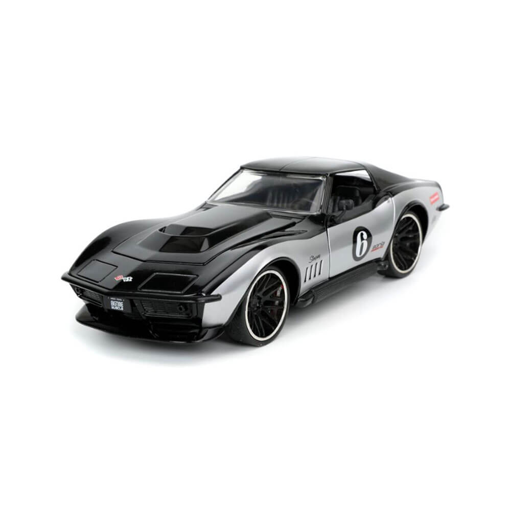 Corvette StRay ZL-1 1969 Black 1:24 Scale Diecast Vehicle