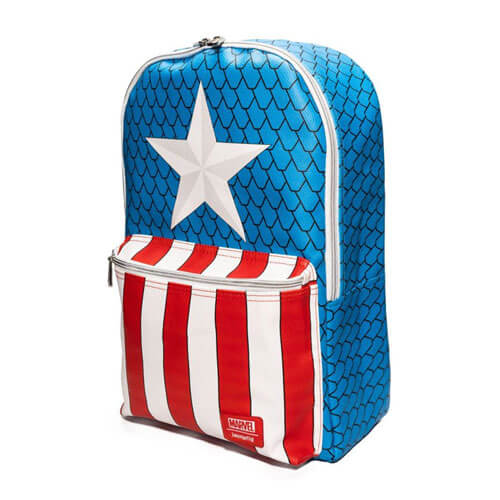 Captain America Costume Mini Backpack with Pin