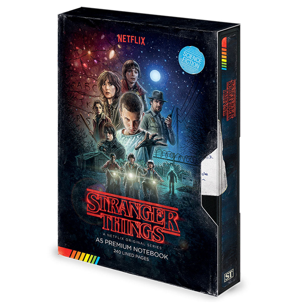 Stranger Things VHS Premium A5 Notebook