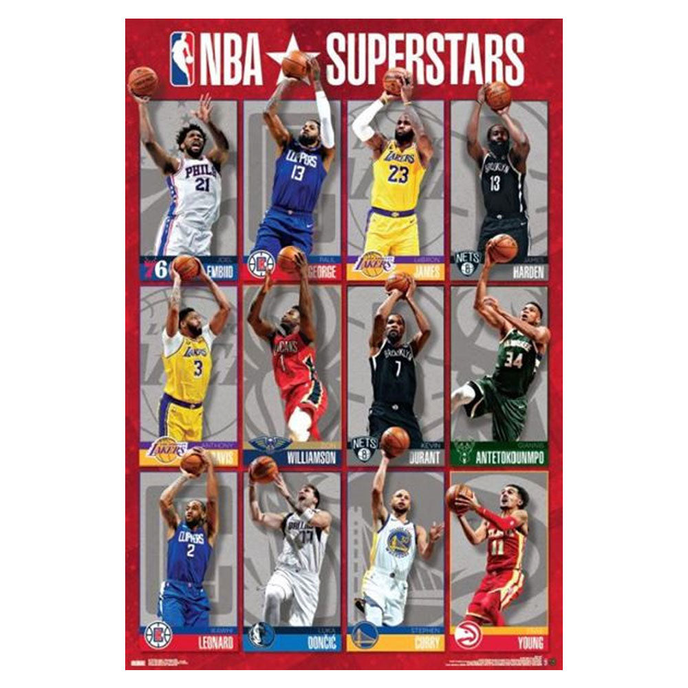 NBA League Superstars 2021 Poster