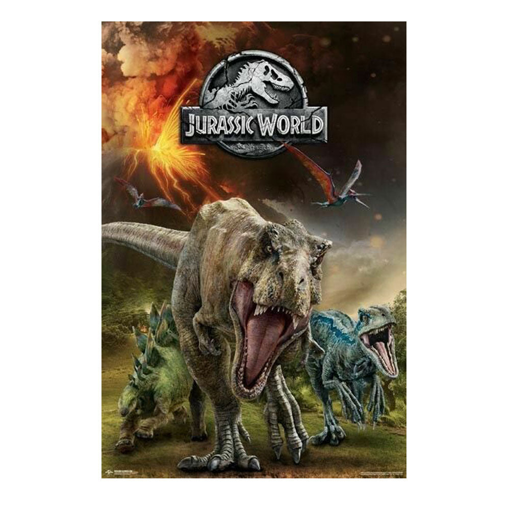Jurassic World Running Poster