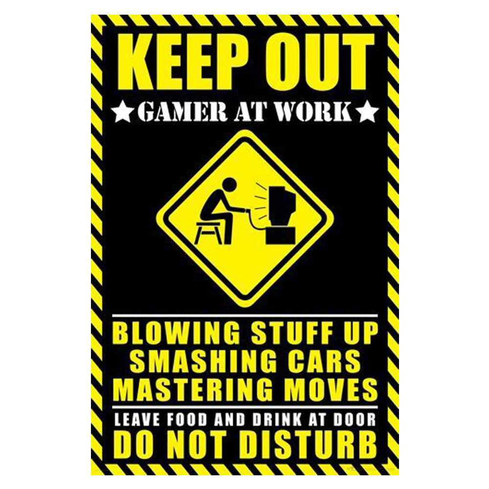 Gamer At Work Poster (61x91cm)