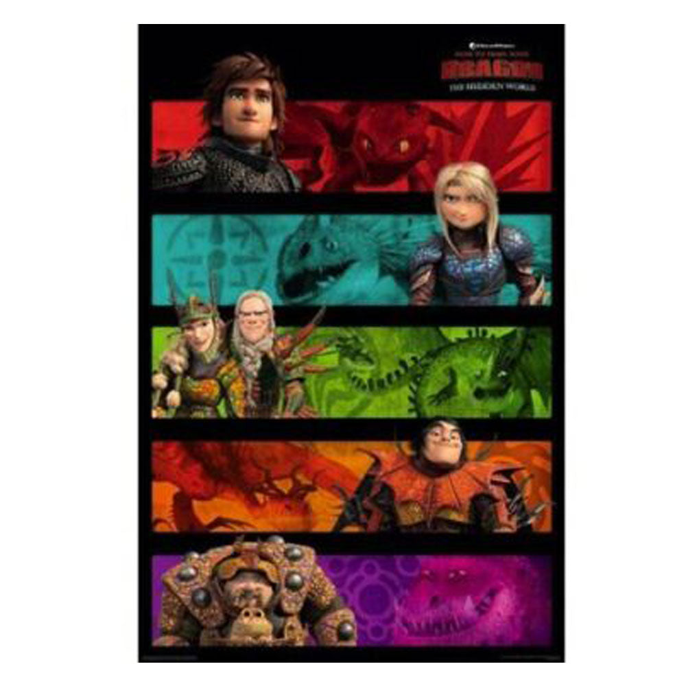 How To Train Your Dragon 3 Panels Poster