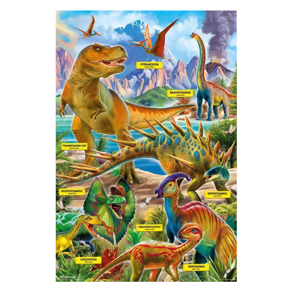 P.D. Moreno Dinosaurs Poster