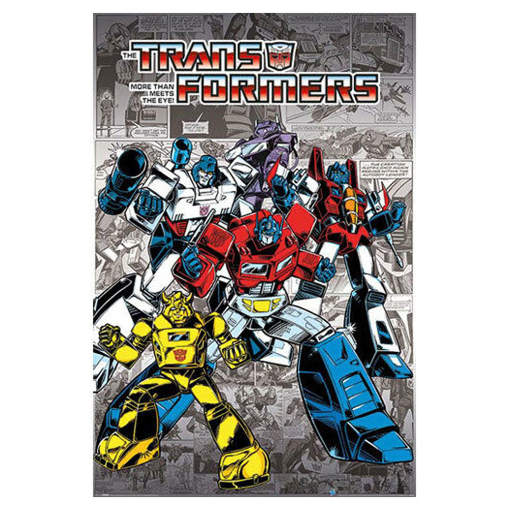 Transformers G1 Retro Comic Poster