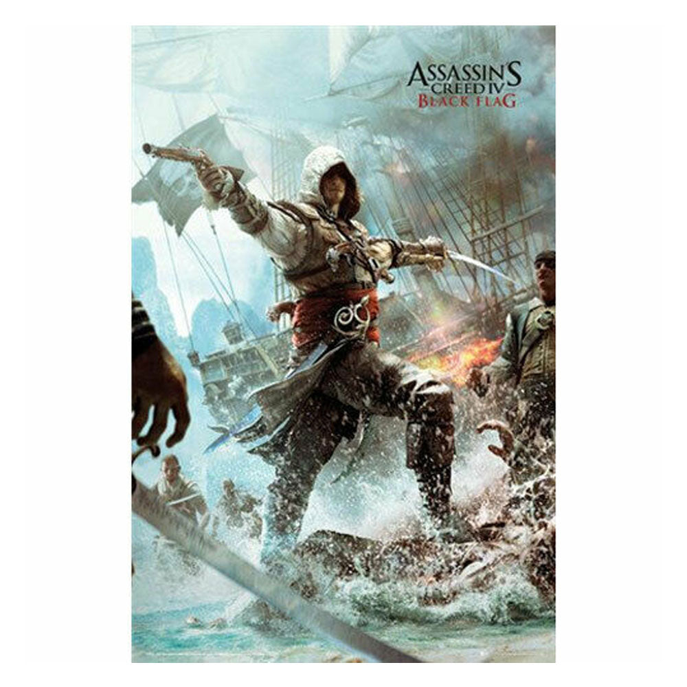 Assassins Creed 4 Edward Black Flag Poster