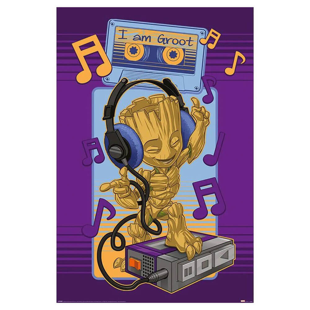 Guardians of the Galaxy Groot Cassette Poster