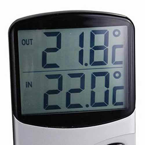 Jumbo Display Inside & Outside Thermometer