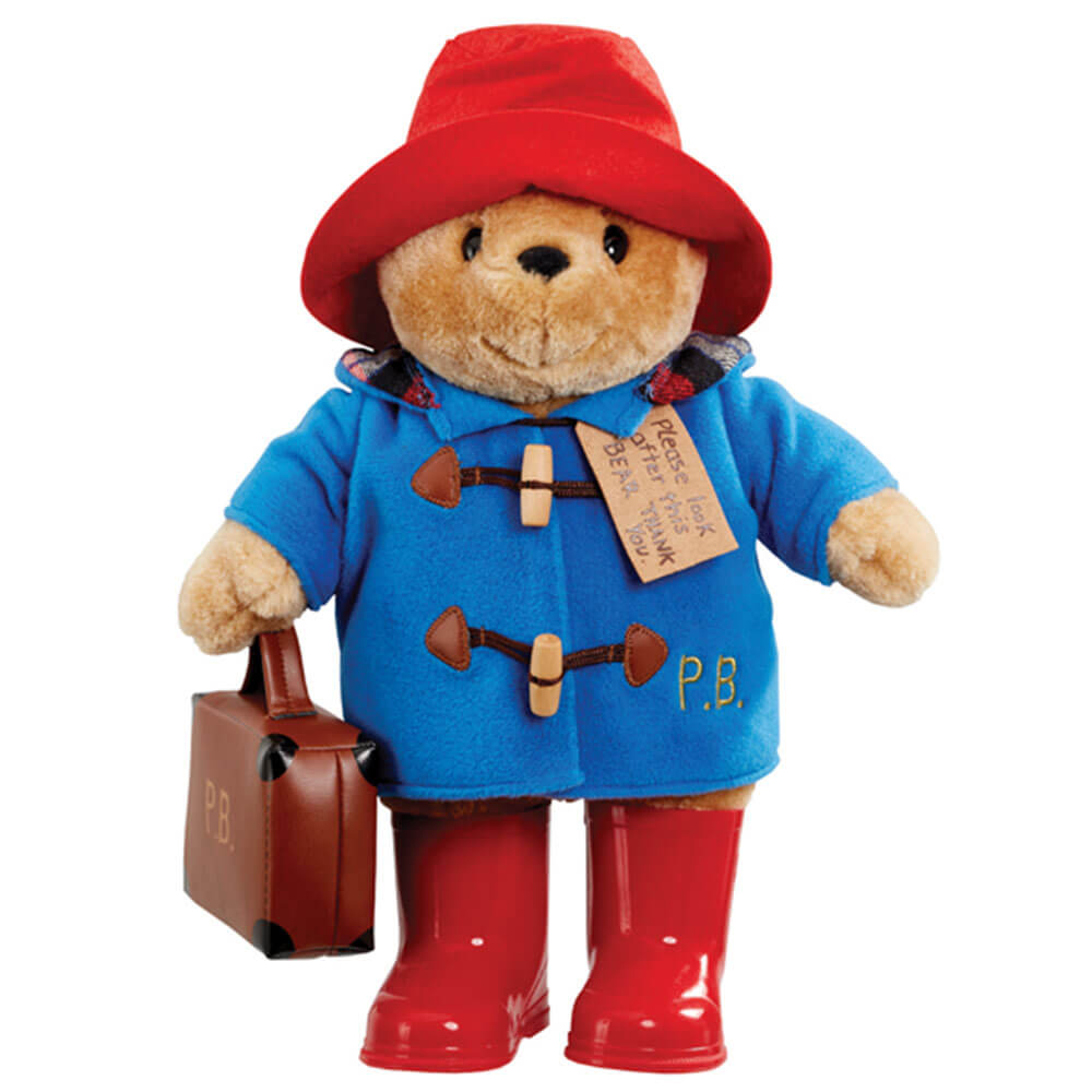 Paddington Bear with Boots Embroidered Coat & Suitcase Large