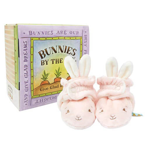 Bunnies By The Bay Blossom Hoppy Feet Slippers (Boxed)