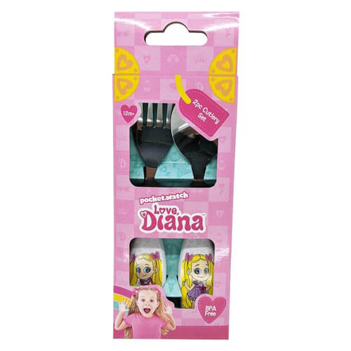 Love Diana 2pc Cutlery Set