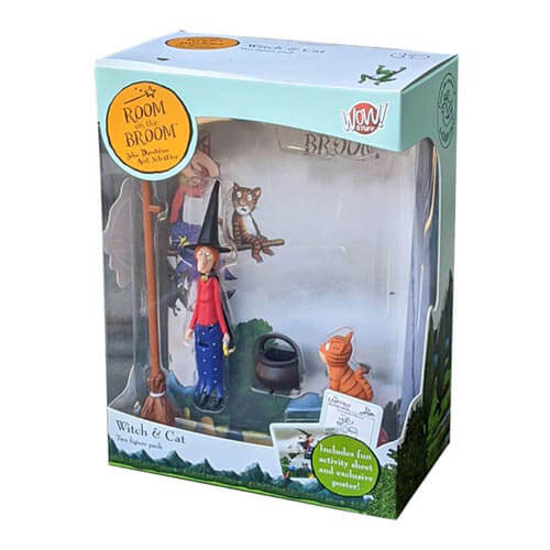 Julia Donaldson Room On The Broom Witch and Cat Figurine 2pk