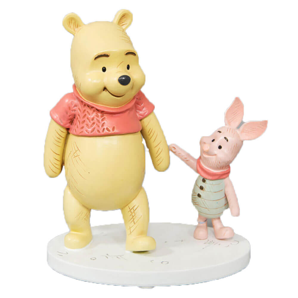 Christioher Robin Pooh and Piglet Wander Together Figurine