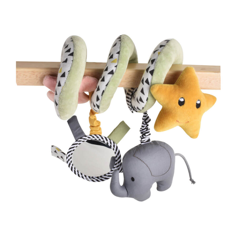 Tikiri Elephant Spiral Stroller Toy