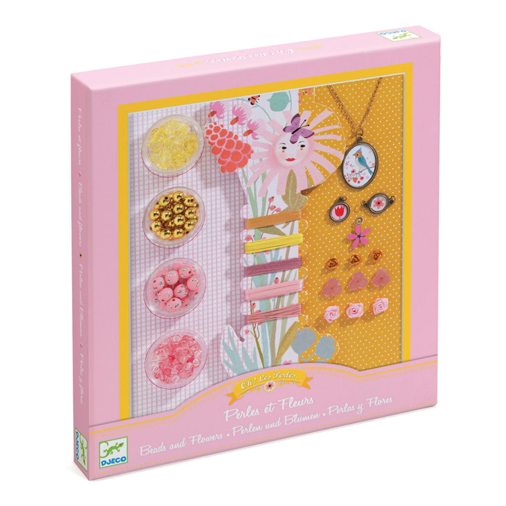 Djeco Pearls Flowers Beads Jewellery Kit