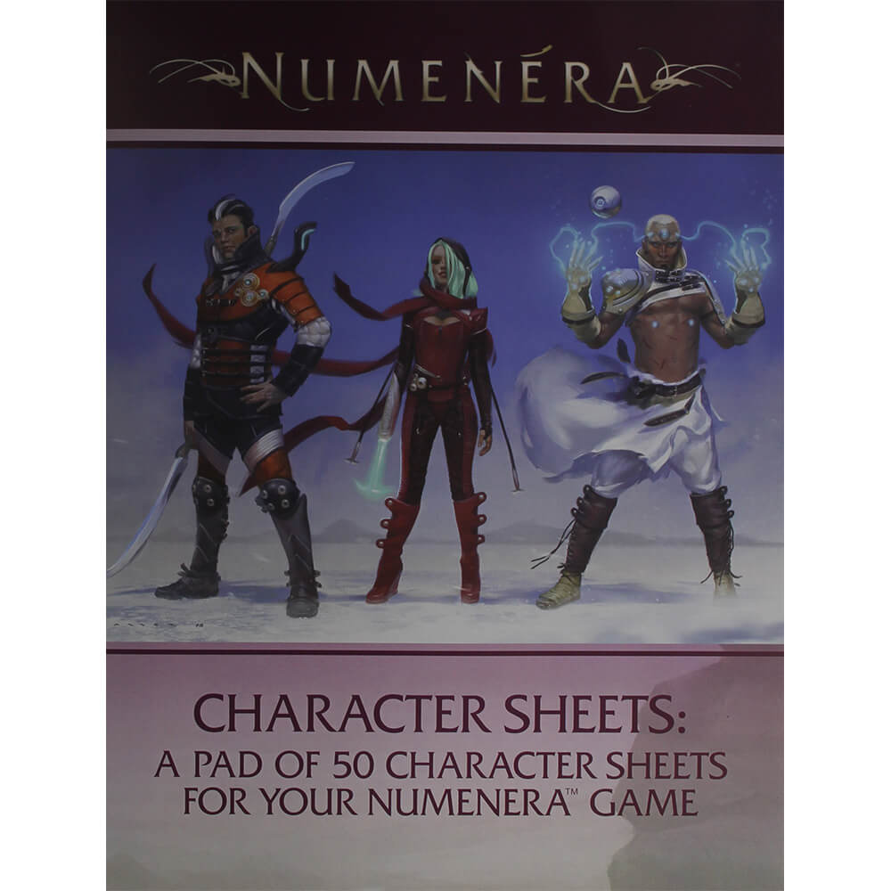 Numenera Roleplaying Game Character Sheet