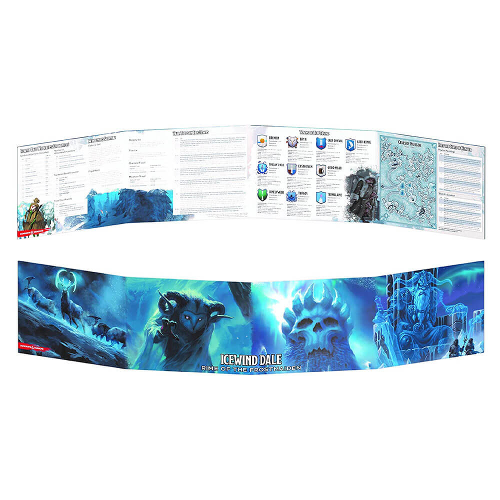 D&D Icewind Dale Rime of the Frostmaiden DM Screen RPG Game