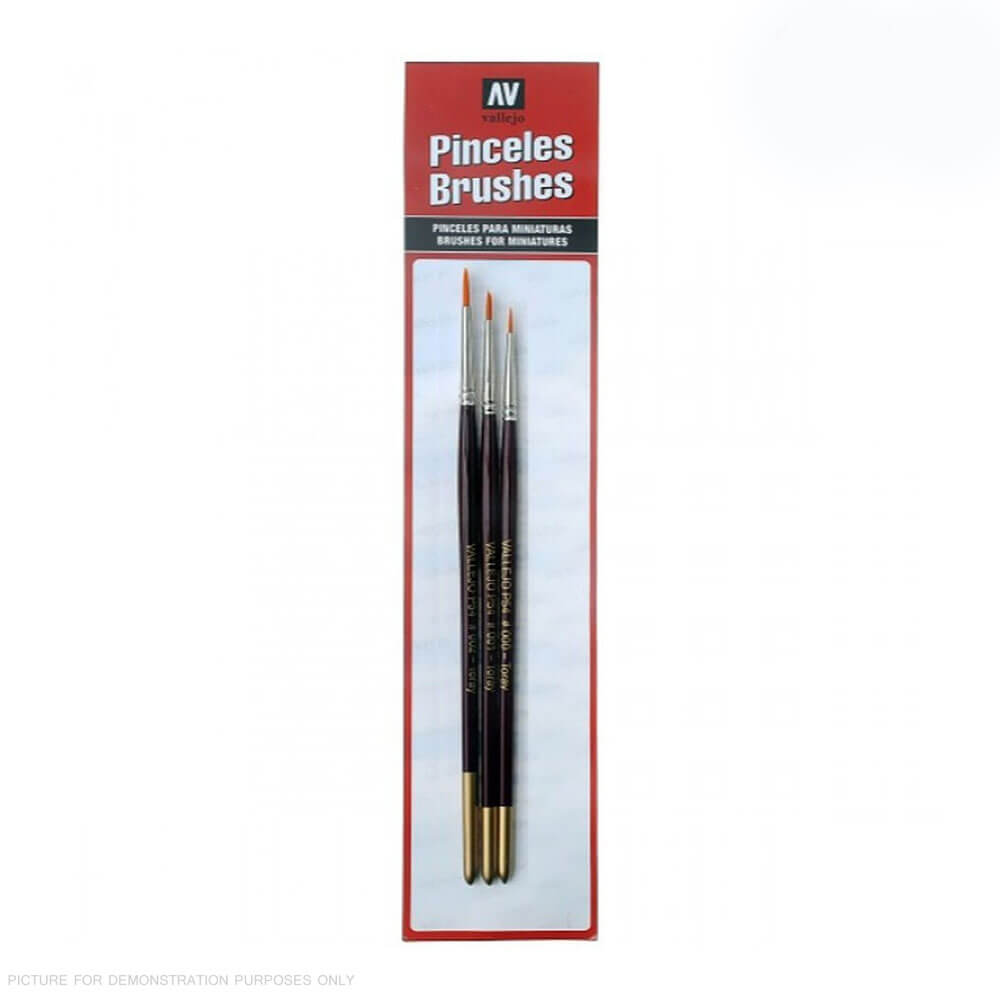 Vallejo Painter Brush Set (0, 1 and 2)